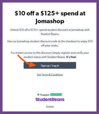 $10 OFF a $125+ Spent Jomashop Student Discount .